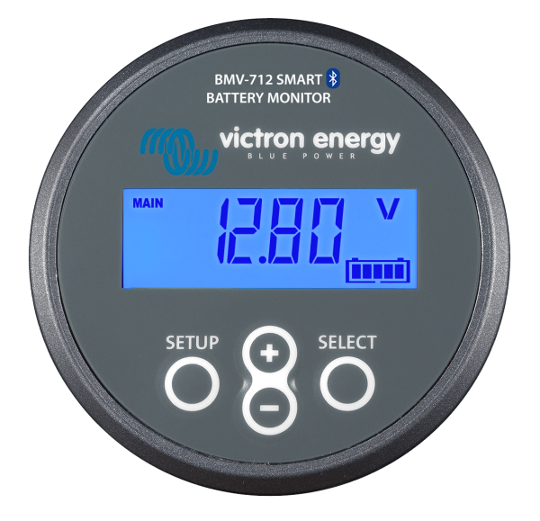 Victron BMV-712 Smart battery monitor front display view