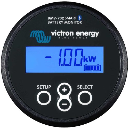 Victron BMV-712 Smart black battery monitor front display view