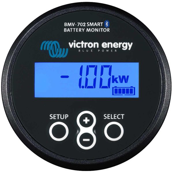 Victron BMV-712 Smart black battery monitor front display view